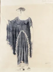 Kostümentwurf für Ödipus in Kolonnus - Antigone, ca. 1899 bis 1909