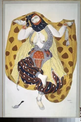 Odaliske, Kostümentwurf für das Ballett Scheherazade von N. Rimski-Korsakow