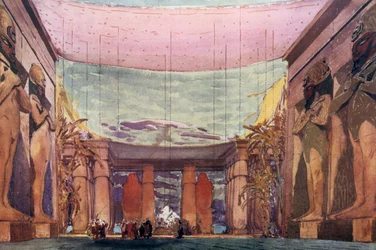 Bühnenbild für eine Ballets Russes Produktion von Cleopatra, 1909