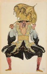 Der chinesische Mandarin, Kostümentwurf für "Dornröschen", 1921