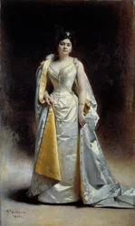 Ganzkörperporträt von Madame Albert Cahen d