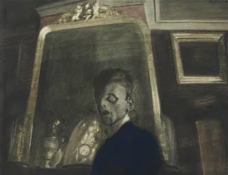 Selbstporträt vor dem Spiegel, 1908