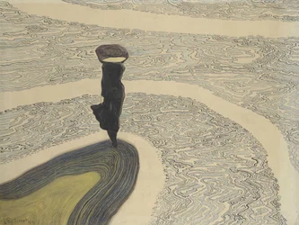 Frau am Ufer, 1910