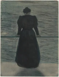 Frau am Meer