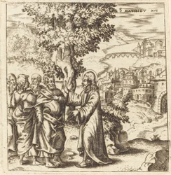 Christus ermahnt seine Jünger