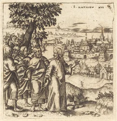 Christus ermahnt seine Jünger