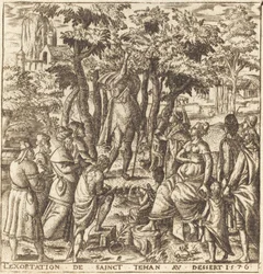 Die Predigt von Johannes dem Täufer in der Wüste