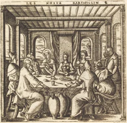 Die Hochzeit zu Kana (Christus verwandelt Wasser in Wein)
