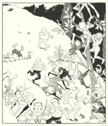 Vierundzwanzig Schneider gingen, um eine Schnecke zu töten