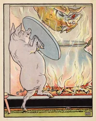 Illustration für Die drei kleinen Schweinchen