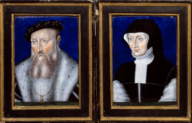 Porträt von Claude de Lorraine (1496-1550), Herzog von Guise und Antoinette von Bourbon Vendome (1494-1583), seine Frau