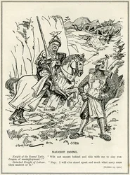 Die Labour Party weigert sich, sich Lloyd George anzuschließen, um den Drachen der Arbeitslosigkeit zu töten, 1921