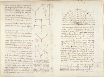 Notizen und Diagramme zur Mechanik