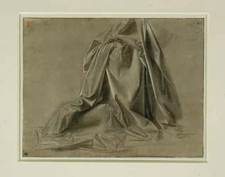 Draperie für eine kniende Figur