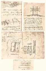 Vier topografische Zeichnungen, ca. 1472-1519, 1883
