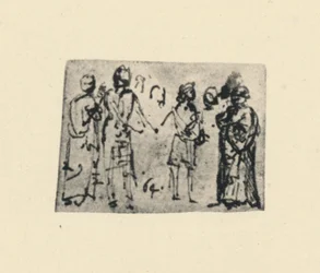 Gruppe von Figuren, um 1480, 1945