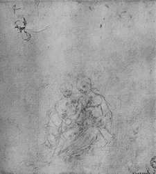 Madonna mit Kind und dem kleinen Johannes und einem Engel, ca. 1475, 1945