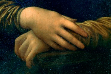 Porträt der Mona Lisa (Detail), 1503-1506