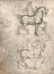 Studie für das Sforza-Denkmal, ca. 1482-ca. 1499 1883