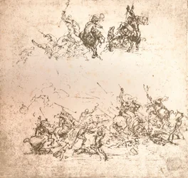 Studie für den Karton der Schlacht von Anghiari