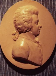 Porträtmedaillon von Wolfgang Amadeus Mozart (1756-91)