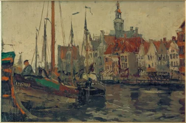 Fischewer im Hafen von Emden