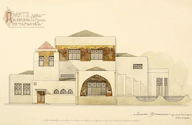 Projekt des N.L. Tarasov Hauses, 1910-1911