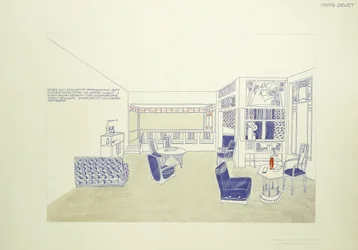 Ein Entwurf für ein Zimmer, ca. 1901