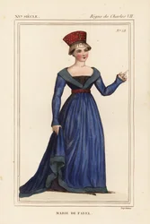 Marie de Fayel, Gräfin von Dammartin, Ehefrau von Renaud de Nanteuil, Seigneur d