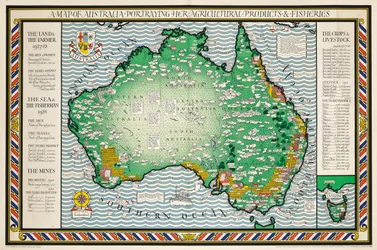 Eine Karte von Australien