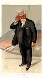 Sir Hiram Stevens Maxim - Porträt stehend