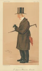 James E Warden Sewell vom New College Oxford, Das Hemd, 5. April 1894, Vanity Fair Karikatur