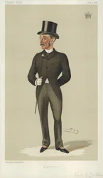 Der Earl of Zetland, ein Gentleman, 31. Juli 1886, Vanity Fair Karikatur