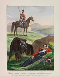 Offizier des Schwarzmeer-Kosakengeschwaders, Uniformen der Kaiserlich Russischen Armee, 1837-1839.