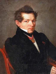 Porträt des Mathematikers Nikolai Lobatschewski 1792-1856, 1839