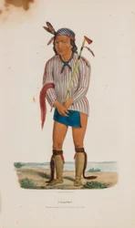 Ein Sioux-Häuptling, aus The Aboriginal Portfolio