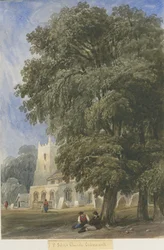 Caverswall Kirche: Aquarell, undatiert [ca. 1830-1840]
