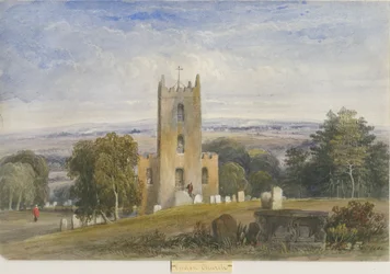 Endon Kirche (Aquarell)