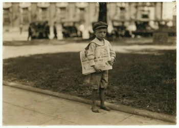 7-jähriger Zeitungsjunge Ferris in Mobile, Alabama, 1914