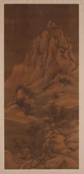 Schneelandschaft nach Guo Xi, Qing-Dynastie, 1702