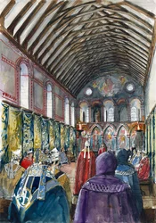 Osthalle von Wolvesey Castle, Altes Bischofspalast, ca. 1160, ca. 2000er