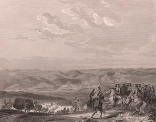 Schlacht von Freiburg, Deutschland, August 1644, Dreißigjähriger Krieg (Stahlstich auf Chinapapier)