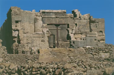 Altes Aghurmi in der Oase Siwa. Tempel des Orakels oder Tempel von Amon. 26. Dynastie, 664-525 v. Chr.