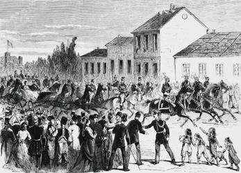 Großherzog Michael betritt Bukarest