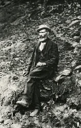 Jean-Antoine Carrel (1829-1890), Bergsteiger aus dem Aostatal, der den ersten Aufstieg zum Gipfel des Matterhorns von der italienischen Seite aus machte, 16. August