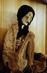 Als Miss Chile bekannte Mumie aus San Pedro de Atacama, Chile, 500 v. Chr.