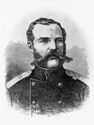 Porträt von Alexander II. Romanow (1818-1881), Zar von Russland ab 1855, Gravur