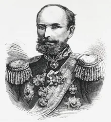 Porträt von General Oklobjio, russischer Kommandant im Kaukasus, Russisch-Türkischer Krieg