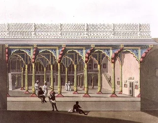 Westfront von Tippoos Palast, Bangalore, Tafel 10 aus 