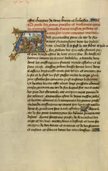 Initiale A: Gillion besiegt den König von Fes